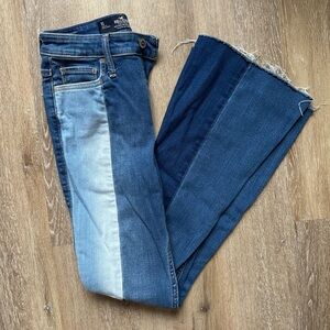 Hollister Two-Tone Flare Jeans